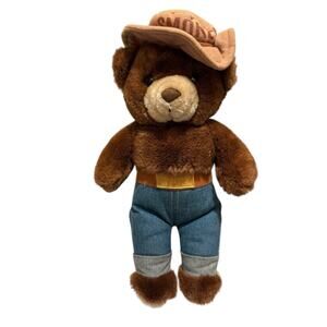 Smokey the Bear Vintage Stuffed Animal 1985 Three Bears Inc 12" Plush w/ Tag
